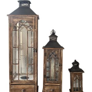 Zestaw 3 Lampionów z szufladką