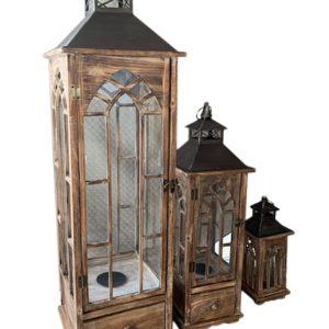 Zestaw 3 Lampionów z szufladką