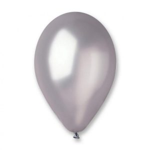 Zestaw balonów metalicznych srebrnych 100 szt.