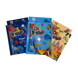 Kredki pasteli olejnych Oil Pastels - 18 wyraziste kolory różne kolory