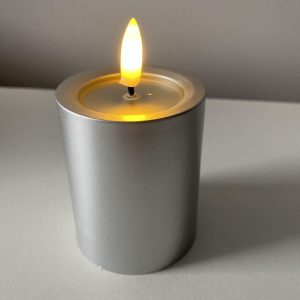 Świeca LED złota/srebna