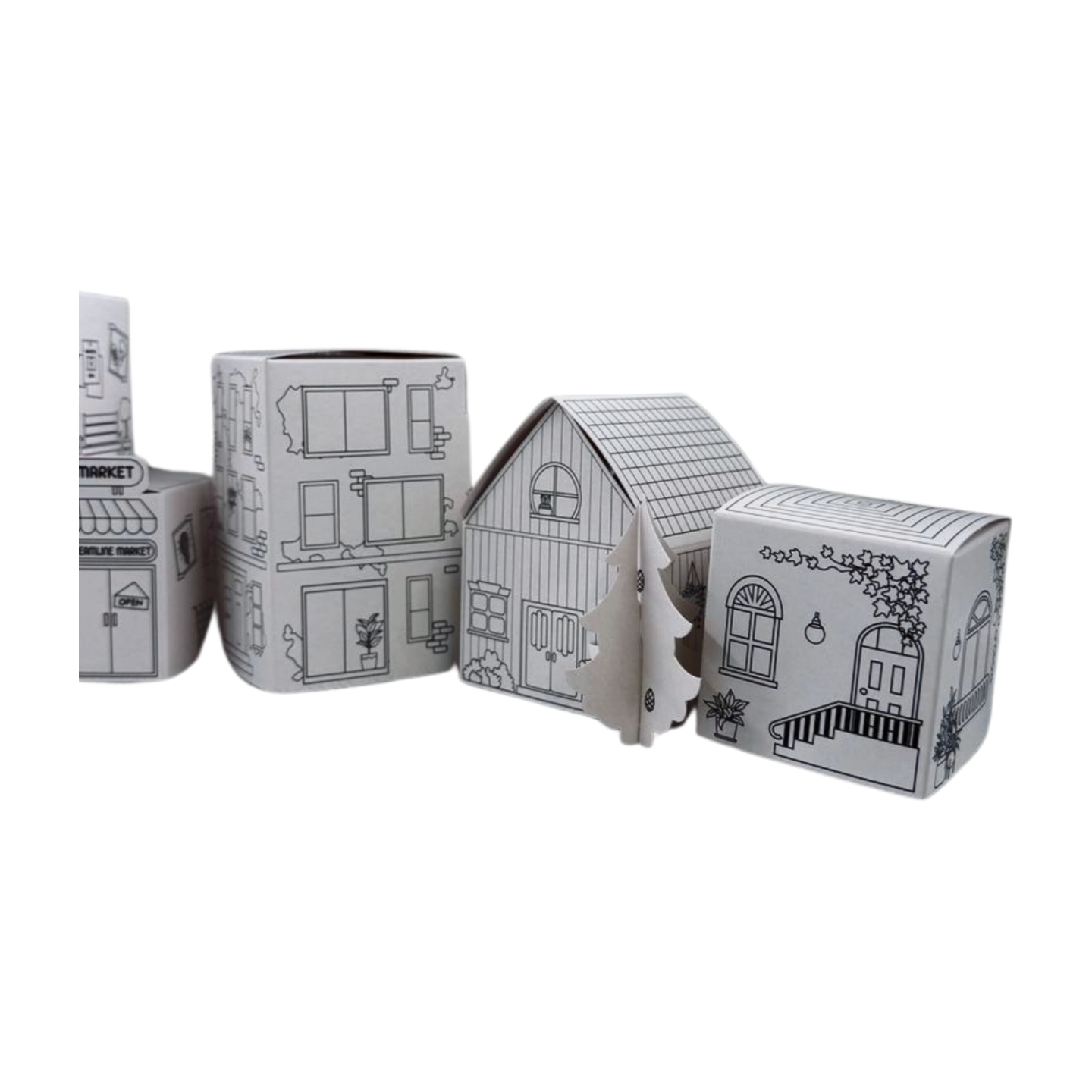 Zestaw Artystyczny Kolorowanka 3D Miasto, Domek, kreatywna zabawka - obrazek 11