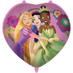 Balon foliowy Serce Princess Live Your Story Disney,46 cm. 1 szt.