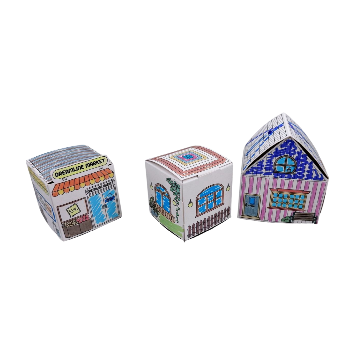 Zestaw Artystyczny Kolorowanka 3D Miasto, Domek, kreatywna zabawka - obrazek 4