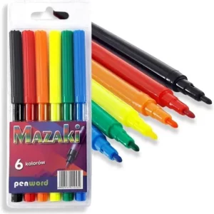 Mazaki 6 kolorów PENWORD