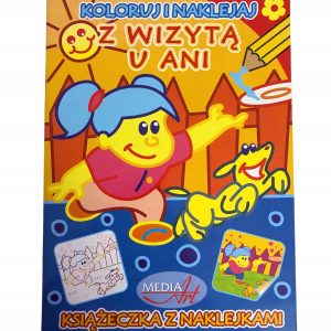 Kolorowanka Koloruj i naklejaj A4 z naklejkami kreatywnej zabawy