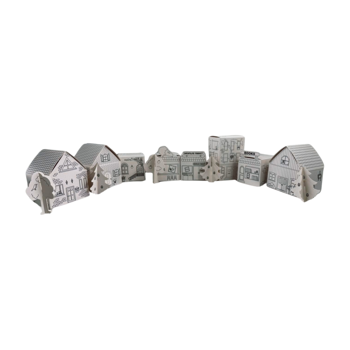 Zestaw Artystyczny Kolorowanka 3D Miasto, Domek, kreatywna zabawka - obrazek 2